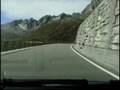 Lamborghini Gallardo racing through Swiss Alps