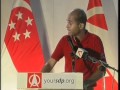 SDP's Vincent Wijeysingha at Bukit Panjang SMC rally, May 3