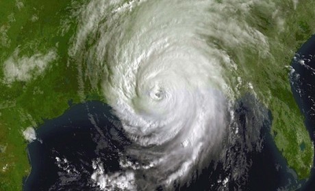 Hurricane Katrina hurt Louisiana, says ex-Gov. Roemer, but "Louisiana was already hurting." The reasons why are numerous and complex. A solution begins with dedicated trust funds for the state's colleges and universities. photo: NASA