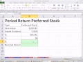 Excel Finance Class 93: Period (Holding) Returns For Preferred Stock