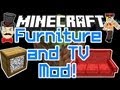 Minecraft Mods - TV & FURNITURE Mod ! Sofa , Bench, Chairs & More !