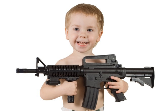 kid with gun