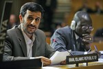 Mahmoud Ahmadinejad, President of the Islamic Republic of Iran, addresses a high-level meeting on the development needs of Africa: "State of Implementation of Various Commitments, Challenges and the Way Forward."