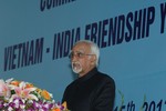 The Vice President, Shri Mohd. Hamid Ansari addressing at the at the Closing Ceremony of the India-Vietnam Friendship Year 2012, in Hanoi, Vietnam on January 15, 2013.