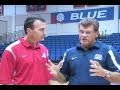 USA Basketball at American - Geno Auriemma with AU Head Coach Matt Corkery - AU Eagles