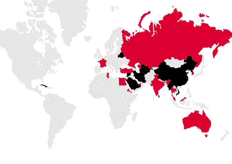 The map of cyber censorship