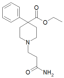 Chemical structure of Carperidine.