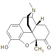 Chemical structure of Metopon.