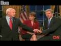 Saturday Night Live SNL Will Ferrell  as Bush endorses McCain Sarah Palin Tina Frey Election 2008