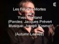 Les feuilles mortes - Yves Montand - Subtítulos en español