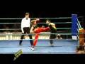 female kickboxing knockout