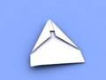 3D Animation Paper Aeroplane Folding Itself