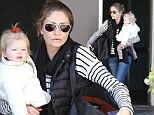 She is undoubtedly the trendiest toddler in the world so perhaps it is not unusual that Rebecca Gayheart decided her daughter Georgia would adopt the Harper Beckham trademark ponytail out in Beverly Hills.