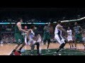 Brandon Jennings' Nice Dime for A Sanders Slam