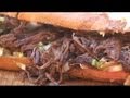 Po Boy Beef Sandwich grilled by the BBQ Pit Boys