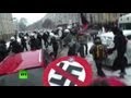 Video: Neo-Nazis, anti-fascists & police clash in Dresden