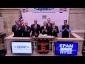 EPAM Systems celebrates IPO and rings the NYSE Opening Bell