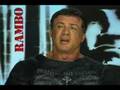 Sylvester Stallone interview for Rambo