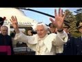 Pope Benedict XVI's Helicopter Ride to Castel Gandolfo