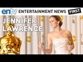 OSCARS 2013 Best Actress Jennifer Lawrence : Trips and Falls, Middle Finger Interview, Al Roker