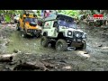 9 Trucks RC Mudding Trail at Chestnut Ave Defender D90 Axial Wraith 6x6 King Hauler Man Honcho