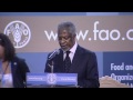 Kofi Annan speaking at FAO Conference 37th Session