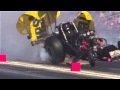 Todd Lesenko NHRA Funny Car Explosion Pomona