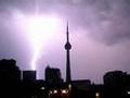 Lightning Strikes Toronto CN Tower Multiple Times