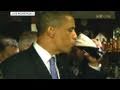 US President Barack Obama Downs A Pint!!