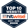 Hitwise Award Top 10 Website - Oct - Dec 2006