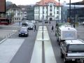 Shared Space pedestrian and traffic interaction, Bern, Switzerland