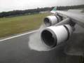 Boeing 747 - 400 Landing and Reverse Thrust - Eva Air