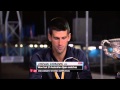 Novak Djokovic on ESPN set after 2013 Australian Open win