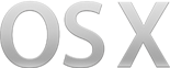 The OS X logo that says "OS X"