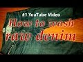 How To Wash Your Raw Denim Jeans - Part 1 - Naked and Famous, APC, Nudies