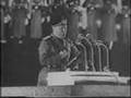 Benito Mussolini 1937 speaking in German