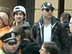 An FBI release shows two suspects wanted in connection with the Boston Marathon Bombings, 15 April, 2013.