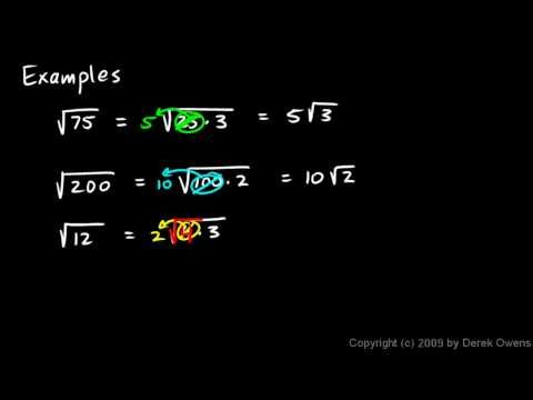 Algebra 1 11.4b - Irrational Square Roots