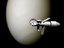 Artistic Recreation TMK-Soviet spacecraft orbiting Venus MAVR