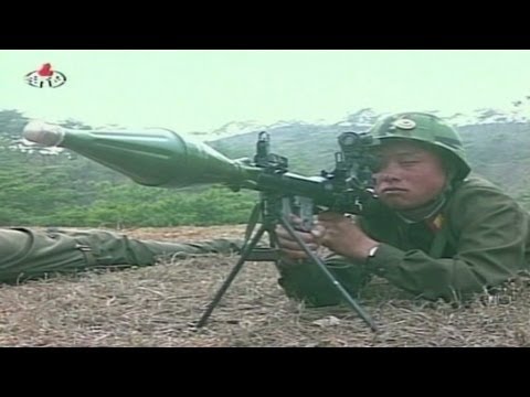 State TV shows North Korean soldiers shooting at a paper ...