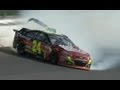 Jeff Gordon crashes in qualifying: Kansas