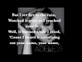 Adele - Set Fire to the Rain Lyrics