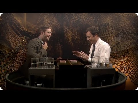 Jimmy Fallon and Robert Pattinson Have A Water War