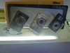 Three Camera with brand of Nikon on display in an exhibition at Mega mall , Batam city,Indonesia