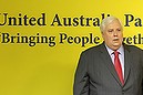 PALMER AFR PHOTOGRAPH BY GLENN HUNT 26042013.
NEWS- Clive Palmer launching his new Uniting Australian Party in Brisbane today. PALMER AFR PHOTOGRAPH BY GLENN HUNT 26042013. NEWS- Clive Palmer launching his new Uniting Australian Party in Brisbane today.