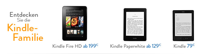 Entdecken Sie die neue Kindle-Familie