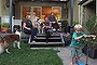 Census.Summerhill.March 27th, 2013.Photo.Sahlan Hayes.SMH news.Left to right, Danielle Lyonne with partner Steve Francis share a house with Sascha Costigan(centre), her two year old son Micah Madzin-Costigan and three dogs.