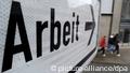 Sign reading arbeit, German for labor, work