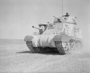 A Grant tank in the Western Desert, 17 February 1942.