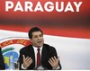 CORRECTS DAY Paraguay's Colorado Party's Presidential candidate Horacio Cartes gives a press conference in Paraguay, Monday, April 22, 2013.